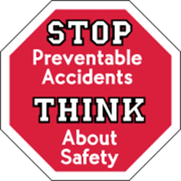 2.5" x 2.5" octagon shaped hard hat decals with permanent adhesive... from ASI 89910 Stouse, LLC