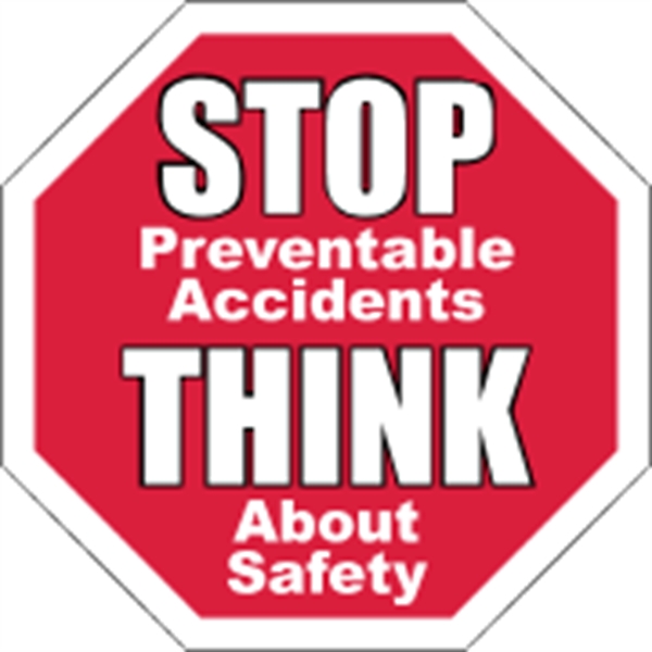 2.5" x 2.5" octagon shaped hard hat decals with permanent adhesive... from ASI 89910 Stouse, LLC