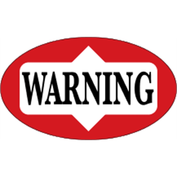 3" x 1.75" oval shaped hard hat decals with permanent adhesive... from ASI 89910 Stouse, LLC