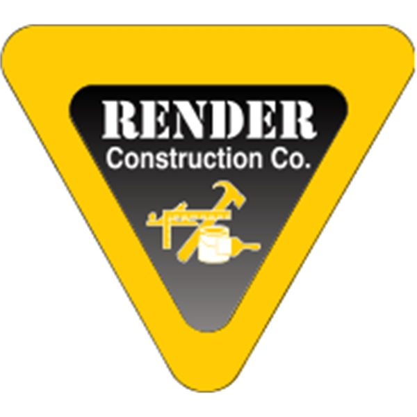 2.75" x 2.5" triangle shaped hard hat decals with 4CP printing,... from ASI 89910 Stouse, LLC