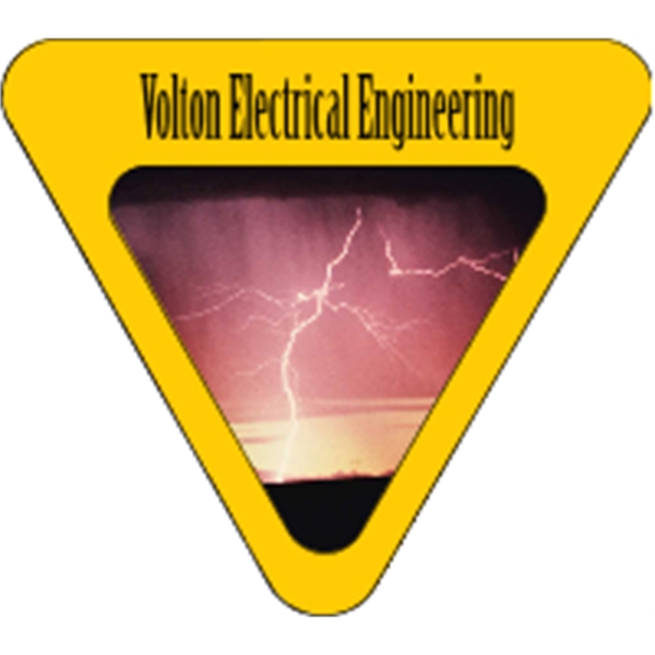 2.75" x 2.5" triangle shaped hard hat decals with 4CP printing,... from ASI 89910 Stouse, LLC