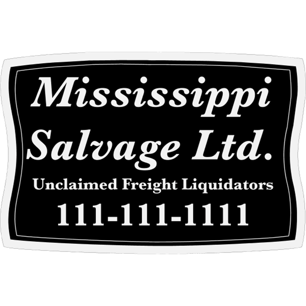 Wavy rectangular shaped truck door decal with pressure-sensitive adhesive.... from ASI 89910 Stouse, LLC