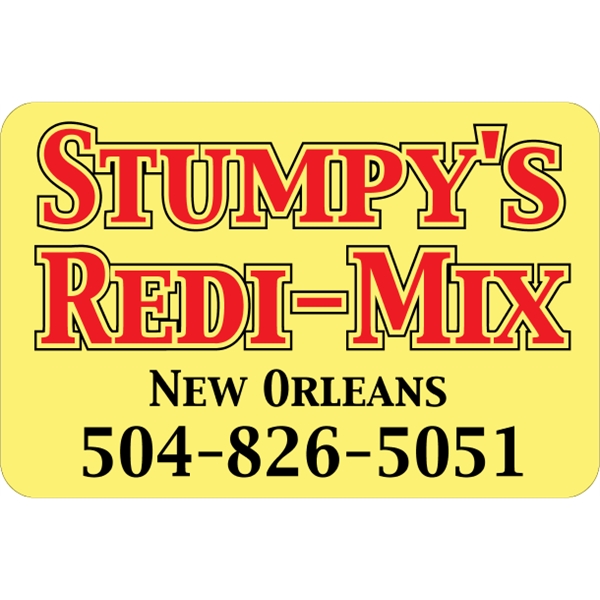 Rectangle shaped truck door decal with pressure-sensitive adhesive.... from ASI 89910 Stouse, LLC