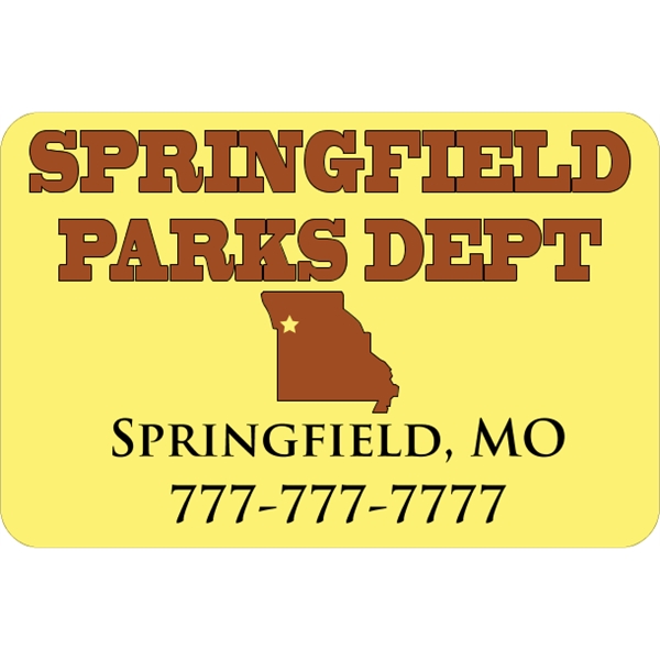 Rectangle shaped truck door decal with pressure-sensitive adhesive.... from ASI 89910 Stouse, LLC