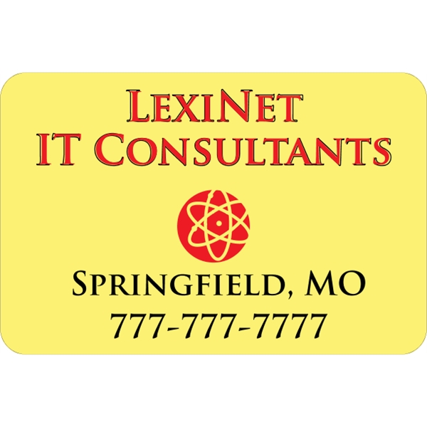 Rectangle shaped truck door decal with pressure-sensitive adhesive.... from ASI 89910 Stouse, LLC