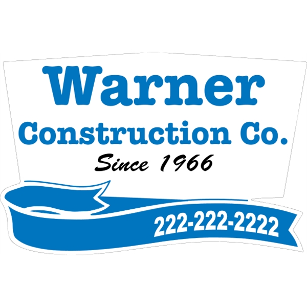 Ribbon shaped truck door decal with pressure-sensitive adhesive.... from ASI 89910 Stouse, LLC