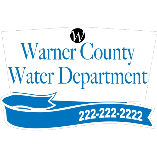 Ribbon shaped truck door decal with pressure-sensitive adhesive.... from ASI 89910 Stouse, LLC