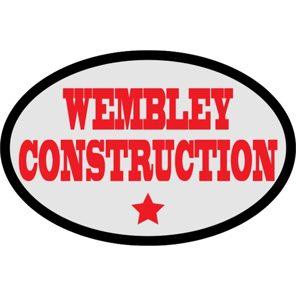 Oval shaped truck door decal with pressure-sensitive adhesive.... from ASI 89910 Stouse, LLC