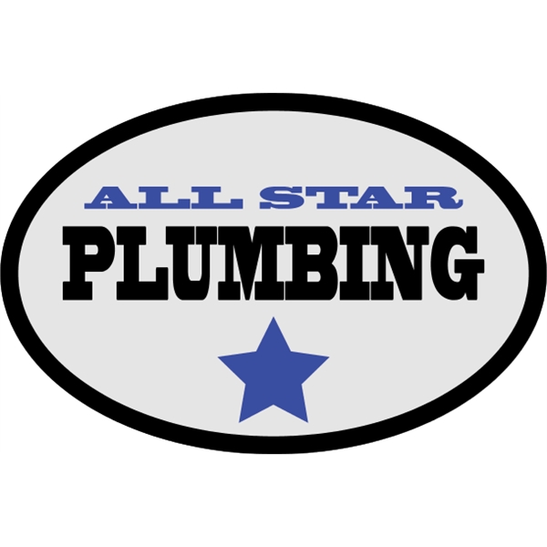 Oval shaped truck door decal with pressure-sensitive adhesive.... from ASI 89910 Stouse, LLC