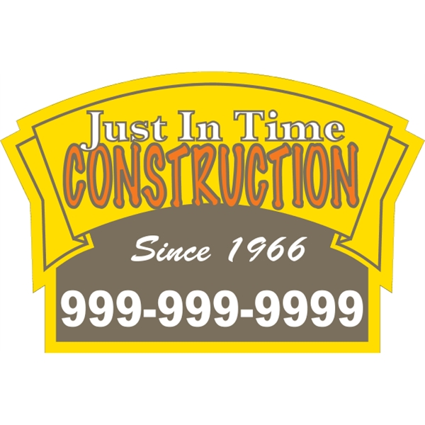 Banner shaped truck door decal with pressure-sensitive adhesive.... from ASI 89910 Stouse, LLC