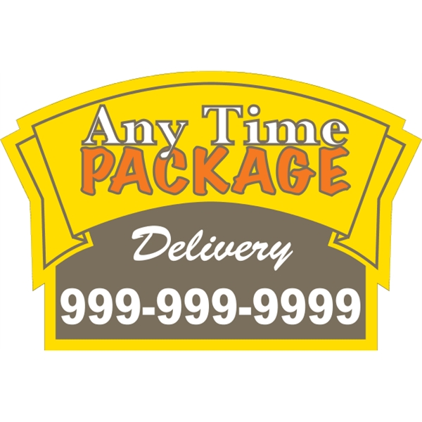 Banner shaped truck door decal with pressure-sensitive adhesive.... from ASI 89910 Stouse, LLC