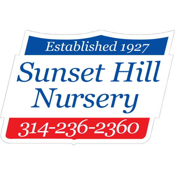 Shield shaped truck door decal; offered in two sizes with customization... from ASI 89910 Stouse, LLC