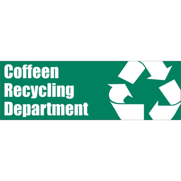 11.5" x 3.75" vinyl bumper sticker with pressure-sensitive adhesive.... from ASI 89910 Stouse, LLC