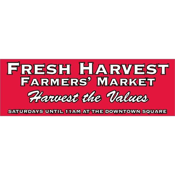 11.5" x 3.75" vinyl bumper sticker with pressure-sensitive adhesive.... from ASI 89910 Stouse, LLC