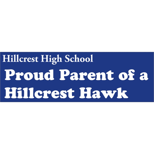 11.5" x 3.75" vinyl bumper sticker with pressure-sensitive adhesive.... from ASI 89910 Stouse, LLC