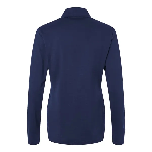 Adidas Women's Textured Stripe Quarter-Zip Pullover... from ASI 84358 S&S Activewear