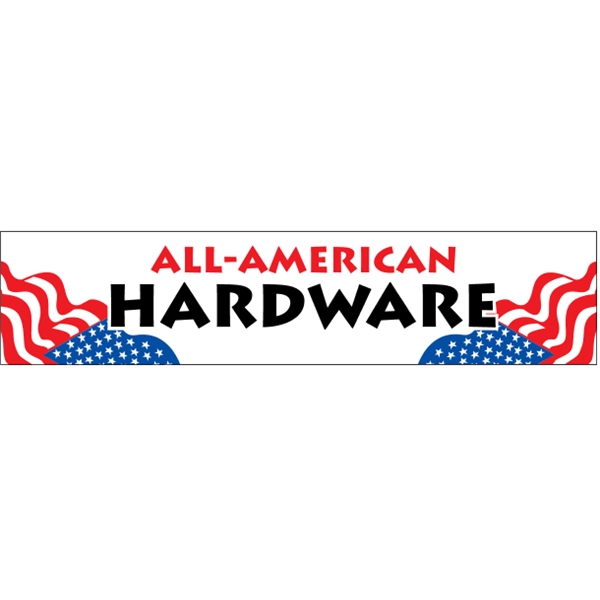 9.25" x 2.0625" vinyl bumper sticker with pressure-sensitive adhesive.... from ASI 89910 Stouse, LLC