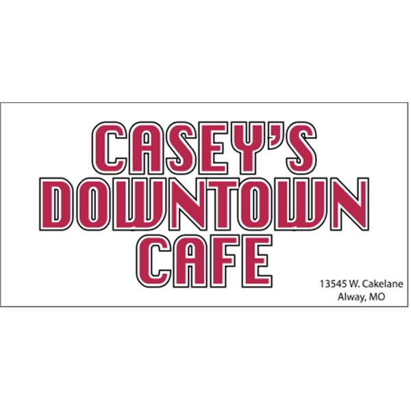 6.25" x 3.125" vinyl bumper sticker with pressure-sensitive adhesive.... from ASI 89910 Stouse, LLC