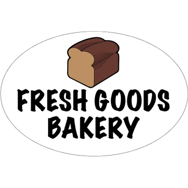 6" x 4" oval shaped vinyl bumper sticker with pressure-sensitive adhesive.... from ASI 89910 Stouse, LLC