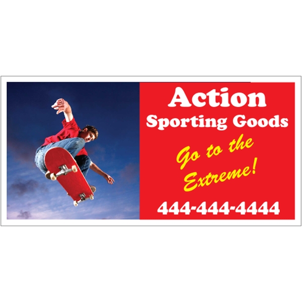 7.5" x 3.75" white vinyl bumper sticker with pressure-sensitive adhesive and... from ASI 89910 Stouse, LLC