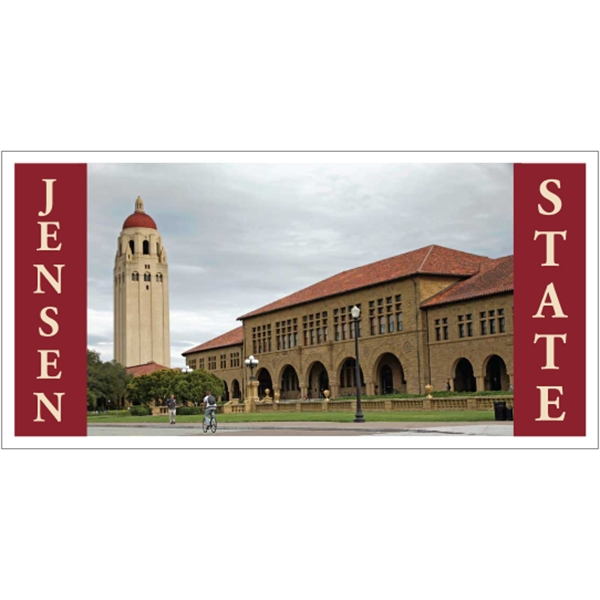 7.5" x 3.75" white vinyl bumper sticker with pressure-sensitive adhesive and... from ASI 89910 Stouse, LLC