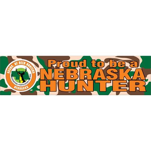 11.5" x 3" white vinyl bumper sticker with pressure-sensitive adhesive and... from ASI 89910 Stouse, LLC