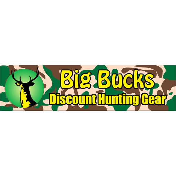 11.5" x 3" white vinyl bumper sticker with pressure-sensitive adhesive and... from ASI 89910 Stouse, LLC