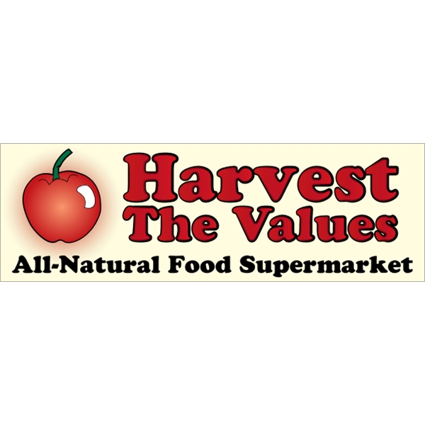 11.5" x 3.75" white vinyl bumper sticker with pressure-sensitive adhesive and... from ASI 89910 Stouse, LLC