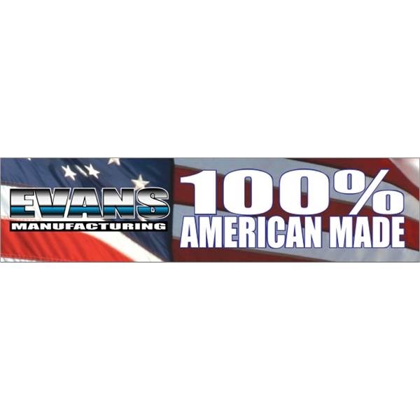 15" x 3.75" white vinyl bumper sticker with pressure-sensitive adhesive and... from ASI 89910 Stouse, LLC