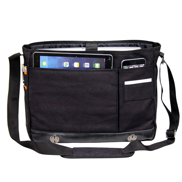 This stylish messenger is made of 12 oz stonewashed canvas mixed... from ASI 79384 Preferred Nation Inc