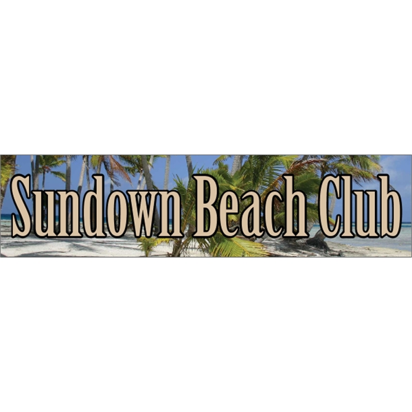 15" x 3.75" white vinyl bumper sticker with pressure-sensitive adhesive and... from ASI 89910 Stouse, LLC