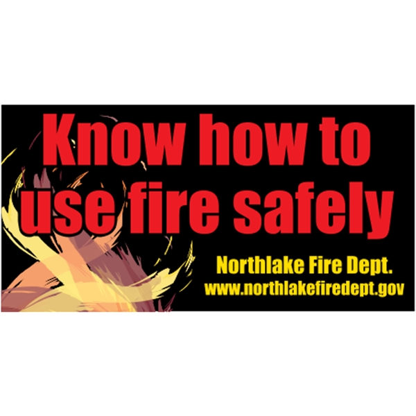 6.25" x 3.125" white vinyl bumper sticker with pressure-sensitive adhesive and... from ASI 89910 Stouse, LLC