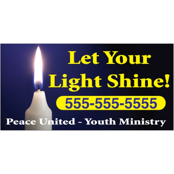 6.25" x 3.125" white vinyl bumper sticker with pressure-sensitive adhesive and... from ASI 89910 Stouse, LLC