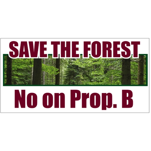 6.25" x 3.125" white vinyl bumper sticker with pressure-sensitive adhesive and... from ASI 89910 Stouse, LLC