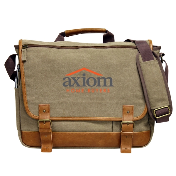 This stylish messenger is made of 12 oz stonewashed canvas mixed... from ASI 79384 Preferred Nation Inc