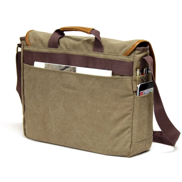 This stylish messenger is made of 12 oz stonewashed canvas mixed... from ASI 79384 Preferred Nation Inc