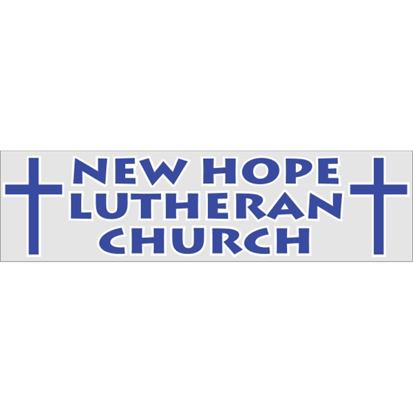 9.25" x 2.5" clear bumper sticker with back adhesive.... from ASI 89910 Stouse, LLC