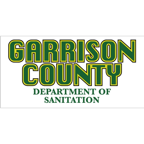 7.5" x 3.75" clear bumper sticker with static stick face application.... from ASI 89910 Stouse, LLC