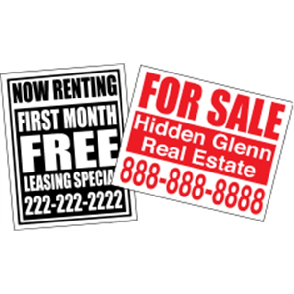 11" x 14" Kwik-Ship poster. Material: weather-resistant poster board.... from ASI 89910 Stouse, LLC