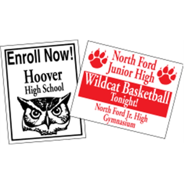 11" x 14" Kwik-Ship poster. Material: weather-resistant poster board.... from ASI 89910 Stouse, LLC