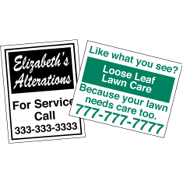 11" x 14" Kwik-Ship poster. Material: weather-resistant poster board.... from ASI 89910 Stouse, LLC