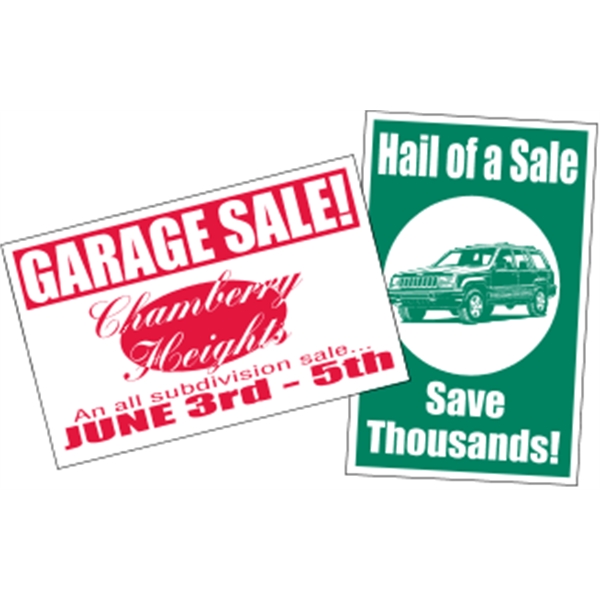 14" x 22" Kwik-Ship poster. Material: weather-resistant poster board.... from ASI 89910 Stouse, LLC