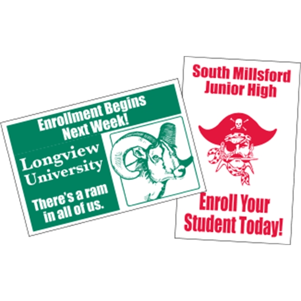 14" x 22" Kwik-Ship poster. Material: weather-resistant poster board.... from ASI 89910 Stouse, LLC