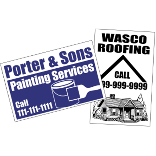 14" x 22" Kwik-Ship poster. Material: weather-resistant poster board.... from ASI 89910 Stouse, LLC