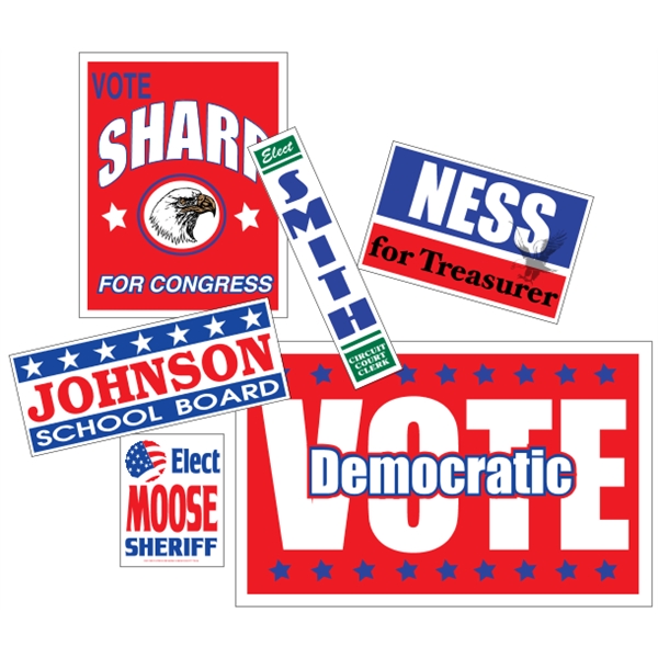 All-weather posters made of weather-resistant poster board.... from ASI 89910 Stouse, LLC