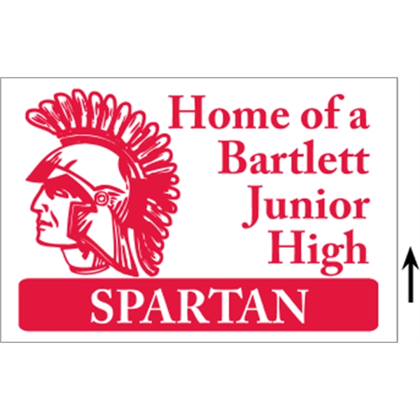 18" x 12" corrugated sign with 3/16" thickness and 1 color... from ASI 89910 Stouse, LLC