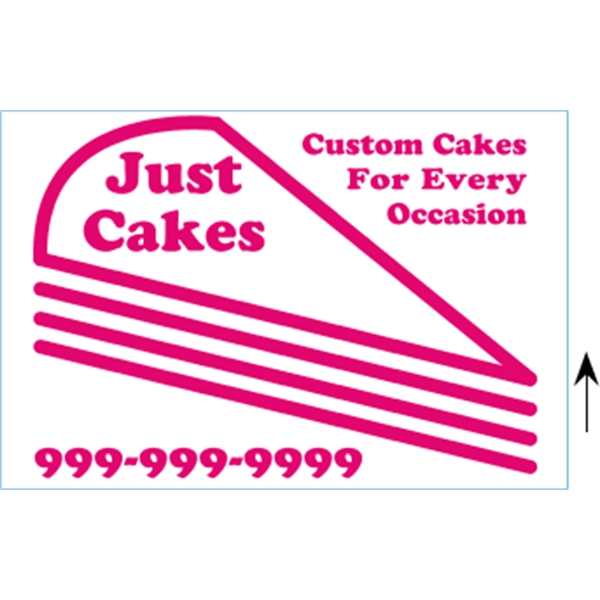 18" x 12" corrugated sign with 3/16" thickness and 1 color... from ASI 89910 Stouse, LLC
