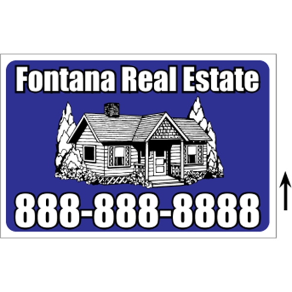 18" x 12" corrugated sign with 3/16" thickness and 2 color... from ASI 89910 Stouse, LLC