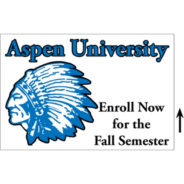 18" x 12" corrugated sign with 3/16" thickness and 2 color... from ASI 89910 Stouse, LLC