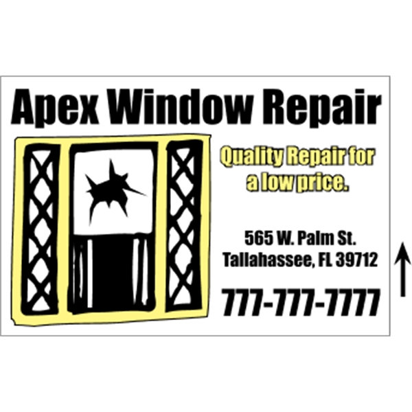 18" x 12" corrugated sign with 3/16" thickness and 2 color... from ASI 89910 Stouse, LLC